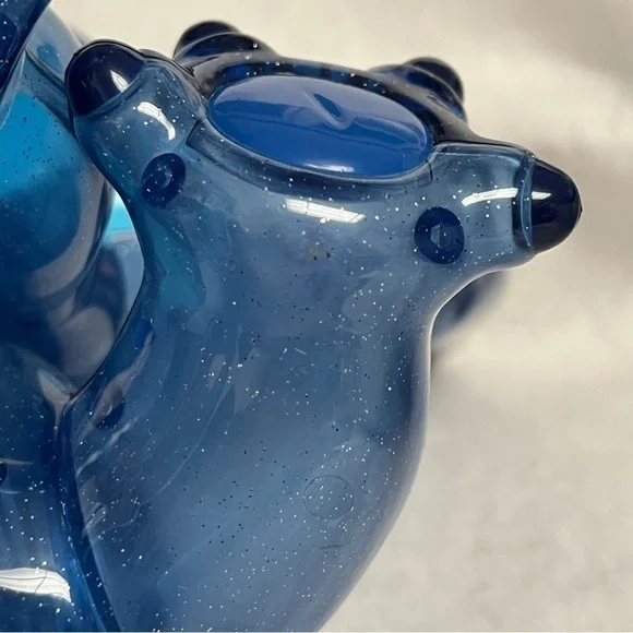 SOLD Lilo & STITCH Blue Clear Glitter Plastic Figure Disney Store Japan 9.5 in - Picture 9 of 13